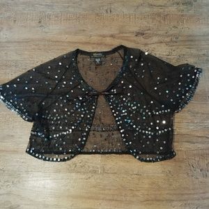 Sequin bolero/ shrug